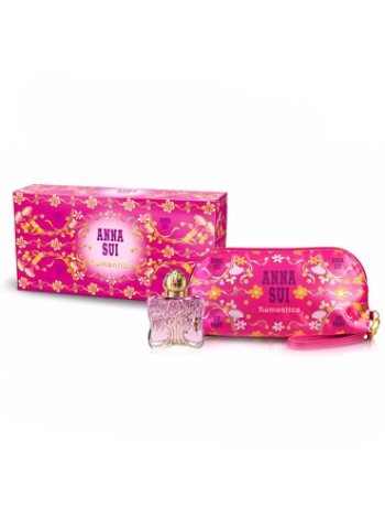Anna Sui Romantica Подарочный набор (туалетная вода 50 мл + косметичка)