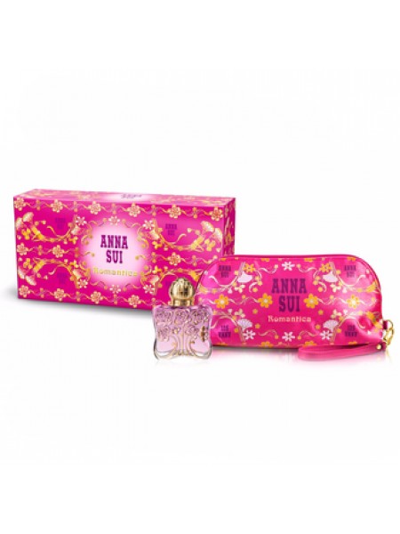 Anna Sui Romantica Подарочный набор (туалетная вода 50 мл + косметичка)