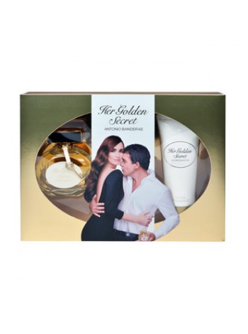 Antonio Banderas Her Golden Secret Подарочный набор (туалетная вода 80 мл + лосьон для тела 100 мл)