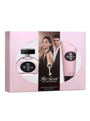 Antonio Banderas Her Secret Подарочный набор (туалетная вода 80 мл + лосьон для тела 100 мл)