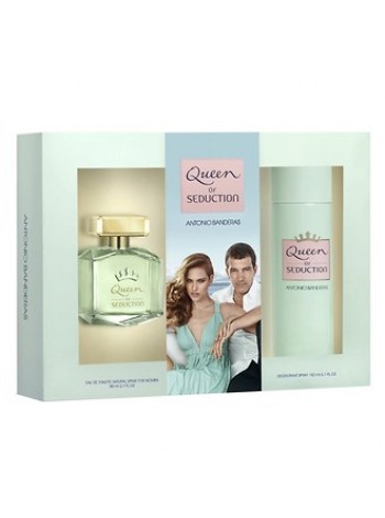 Antonio Banderas Queen of Seduction Подарочный набор (туалетная вода 80 мл + дезодорант спрей 150 мл)