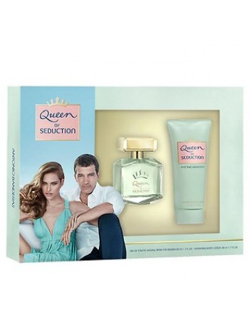 Antonio Banderas Queen of Seduction Подарочный набор (туалетная вода 80 мл + лосьон для тела 75 мл)