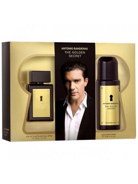 Antonio Banderas The Golden Secret Подарочный набор (туалетная вода 100 мл + дезодорант спрей 150 мл)