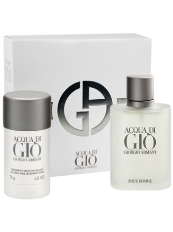 Armani Acqua di Gio Pour Homme Подарочный набор (туалетная вода 100 мл + стиковый дезодорант 75 мл)