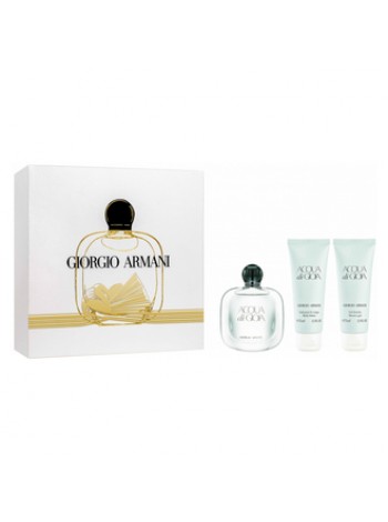 Armani Acqua di Gioia Подарочный набор (парфюмированная вода 50 мл + лосьон для тела 75 мл + гель для душа 75 мл)