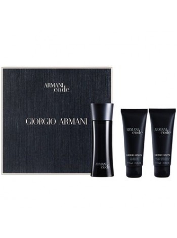 Armani Code Pour Homme Подарочный набор (туалетная вода 75 мл + гель для душа 75 мл + бальзам после бритья 75 мл)