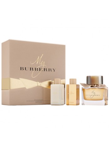 Burberry My Burberry Подарочный набор (парфюмированная вода 50 мл + лосьон для тела 75 мл + масло для душа 240 мл)