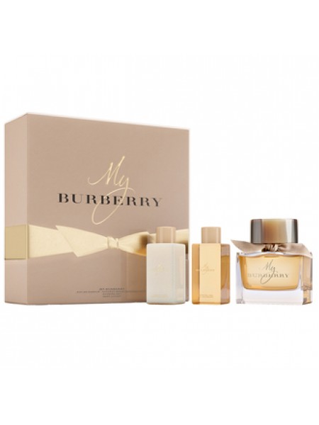 Burberry My Burberry Подарочный набор (парфюмированная вода 50 мл + лосьон для тела 75 мл + масло для душа 240 мл)