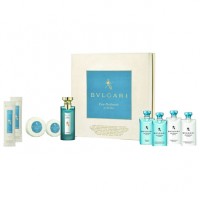 Bvlgari Eau Parfumee Au The Bleu Набор (одеколон 75 мл+гель для душа 75мл+шампунь75мл+кондиционер 75мл+ мыло 75+50 г+ салфетки 2 уп.)