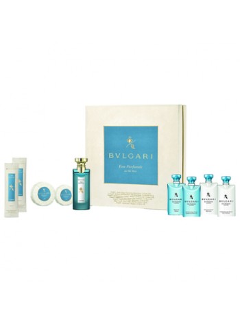 Bvlgari Eau Parfumee Au The Bleu Набор (одеколон 75 мл+гель для душа 75мл+шампунь75мл+кондиционер 75мл+ мыло 75+50 г+ салфетки 2 уп.)