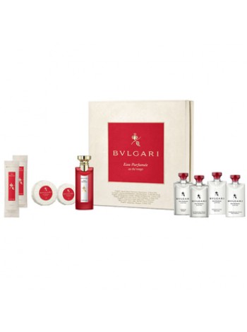 Bvlgari Eau Parfumee Au The Rouge Набор (одеколон 75 мл+гель для душа 75мл+шампунь75мл+кондиционер 75мл+ мыло 75г+50 г+ салфетки 2 уп.)