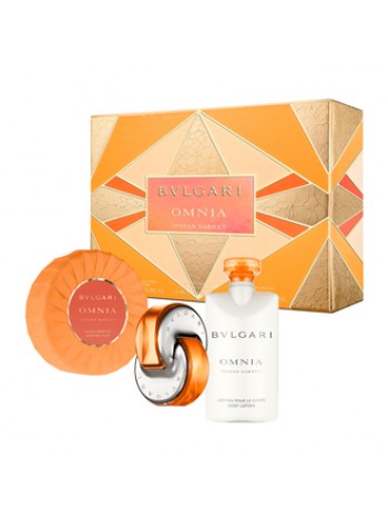 Bvlgari Omnia Indian Garnet Подарочный набор (туалетная вода 65 мл + лосьон для тела 75 мл+ свеча 75 г)