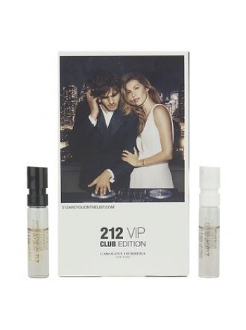 Carolina Herrera 212 VIP Men Club Edition Набор (пробник 1.5 мл + 212 VIP Women Club Edition пробник 1.5 мл)