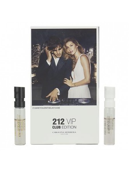 Carolina Herrera 212 VIP Men Club Edition Набор (пробник 1.5 мл + 212 VIP Women Club Edition пробник 1.5 мл)