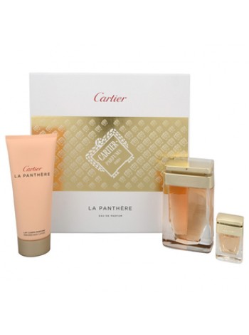 Cartier La Panthere Подарочный набор (парфюмированная вода 75 мл + лосьон для тела 100 мл + миниатюра 6 мл)