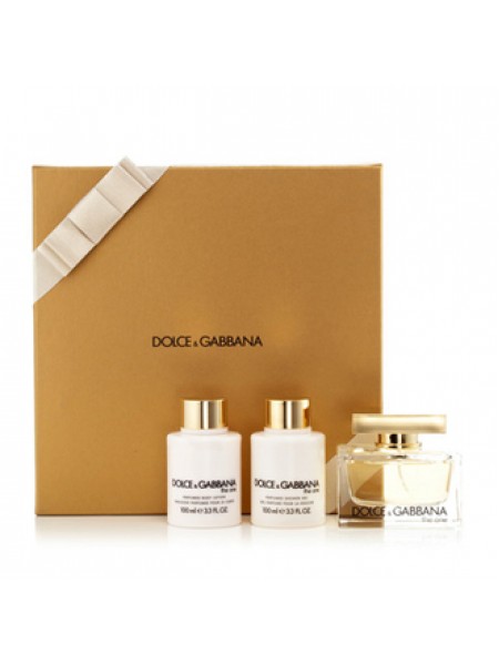 D&G The One Подарочный набор (парфюмированная вода 75 мл + лосьон для тела 100 мл + гель для душа 100 мл)