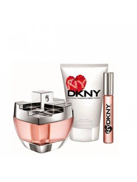 DKNY My NY Подарочный набор (миниатюра 10 мл + парфюмированная вода 100 мл + лосьон для тела 100 мл)