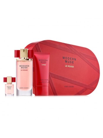 Estee Lauder Modern Muse Le Rouge Подарочный набор (парфюмированная вода 50 мл + миниатюра 4 мл + лосьон для тела 75 мл)