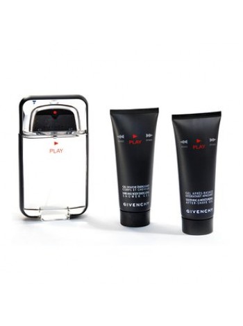 Givenchy Play for Him Подарочный набор (туалетная вода 100 мл + гель после бритья 75 мл + гель для душа 75 мл)