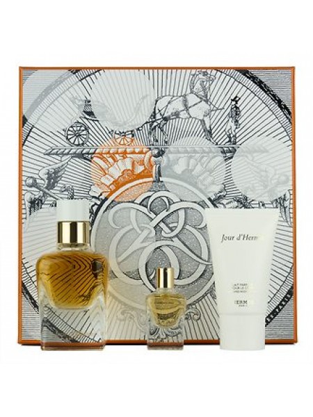 Hermes Jour d'Hermes Absolu Подарочный набор (парфюмированная вода 50 мл + лосьон для тела 30 мл + миниатюра 7.5 мл)