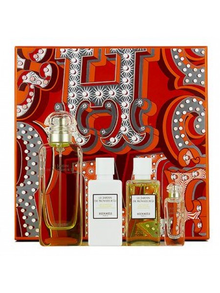 Hermes Le Jardin de Monsieur Li Набор (туалетная вода 100 мл + гель для душа 40 мл + лосьон для тела 40 мл + миниатюра 7.5 мл)