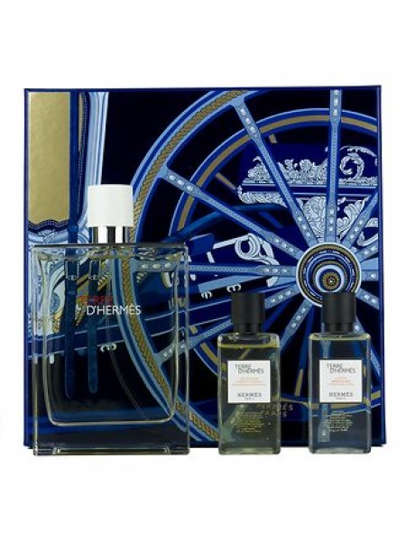 Hermes Terre d'Hermes Eau Tres Fraiche Подарочный набор (туалетная вода 125 мл + гель для душа 40 мл + лосьон после бритья 40)