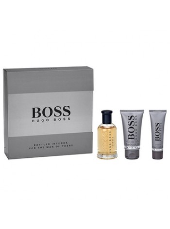 Hugo Boss Bottled Intense Подарочный набор (туалетная вода 100 мл + гель для душа 50 мл + бальзам после бритья 75 мл)