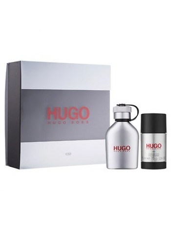 Hugo Boss Hugo Iced Подарочный набор (туалетная вода 75 мл + стиковый дезодорант 75 мл)