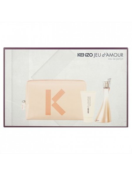 Kenzo Jeu d'Amour Подарочный набор (парфюмированная вода 50 мл + молочко для тела 50 мл + косметичка)