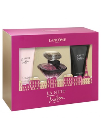Lancome La Nuit Tresor Подарочный набор (парфюмированная вода 30 мл + лосьон для тела 50 мл + гель для душа 50 мл)