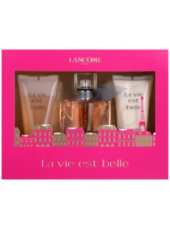 Lancome La Vie Est Belle Подарочный набор (парфюмированная вода 30 мл + лосьон для тела 50 мл + гель для душа 50 мл)