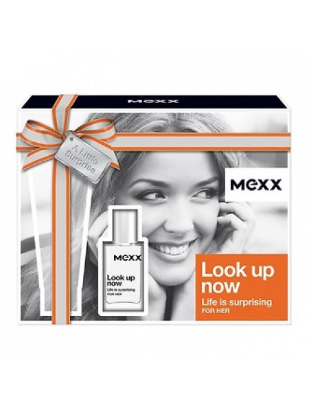 Mexx Look Up Now For Her Подарочный набор (туалетная вода 15 мл + лосьон для тела 50 мл)