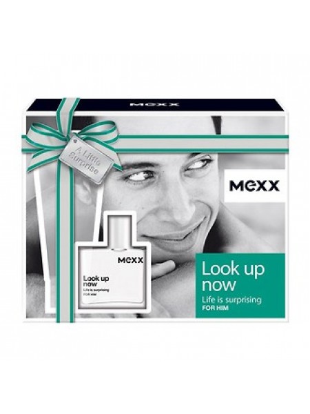 Mexx Look Up Now For Him Подарочный набор (туалетная вода 30 мл + гель для душа 50 мл)