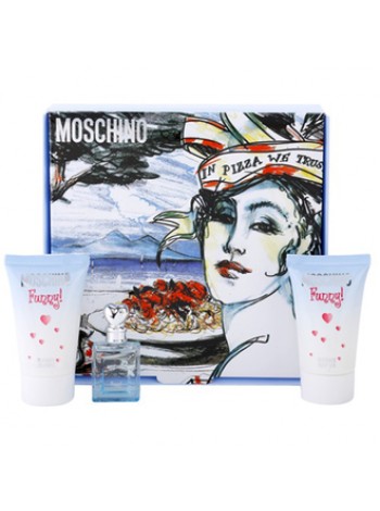 Moschino Funny Подарочный набор (миниатюра 4 мл + гель для тела 25 мл + гель для душа 25 мл)