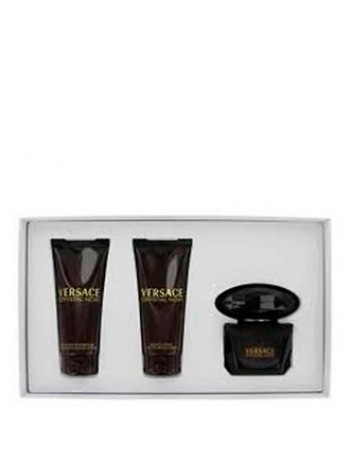 Versace Crystal Noir Подарочный набор (миниатюра 5 мл + гель для душа 25 мл + лосьон для тела 25 мл)