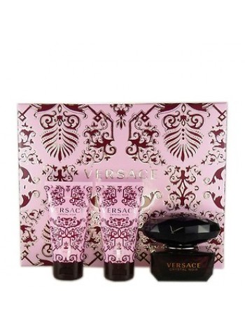 Versace Crystal Noir подарочный набор (туалетная вода 50 мл + гель для душа 50 мл + лосьон для тела 50 мл)