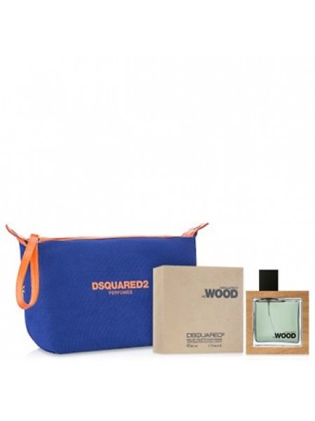 Dsquared2 He Wood Подарочный набор (туалетная вода 50 мл + косметичка)