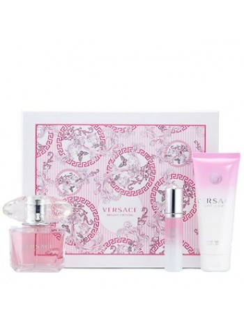 Versace Bright Crystal Подарочный набор (туалетная вода 90 мл + лосьон для тела 100 мл + миниатюра 10 мл)