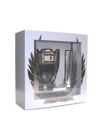 Paco Rabanne Invictus подарочный набор (миниатюра 10 мл + туалетная вода 100 мл + гель для душа 100 мл)