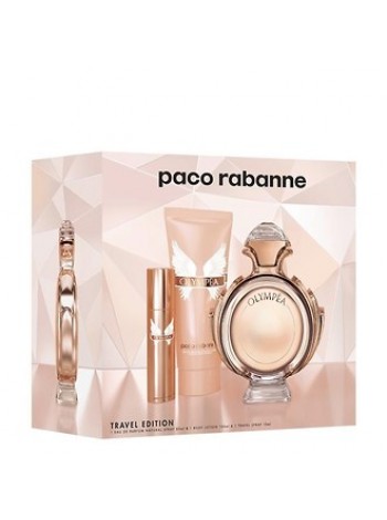 Paco Rabanne Olympea подарочный набор (миниатюра 10мл + парфюмированная вода 80 мл + лосьон для тела 100 мл)