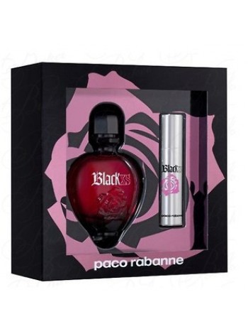 Paco Rabanne Black XS Pour Femme подарочный набор (миниатюра 15 мл + туалетная вода 50 мл)