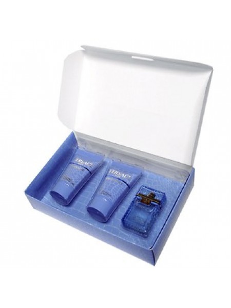 Versace Man Eau Fraiche подарочный набор (миниатюра 5 мл + гель для душа 25 мл + бальзам после бритья 25 мл)