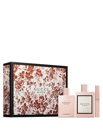 Gucci Bloom Подарочный набор (парфюмированная вода 100 мл + миниатюра 7 мл + лосьон для тела 100 мл)