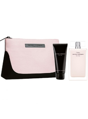 Narciso Rodriguez L'Eau For Her Подарочный набор (туалетная вода 50 мл + лосьон для тела 50 мл + сумка)