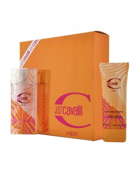 Roberto Cavalli Just Cavalli Her Подарочный набор (туалетная вода 60 мл + лосьон для тела 75 мл)