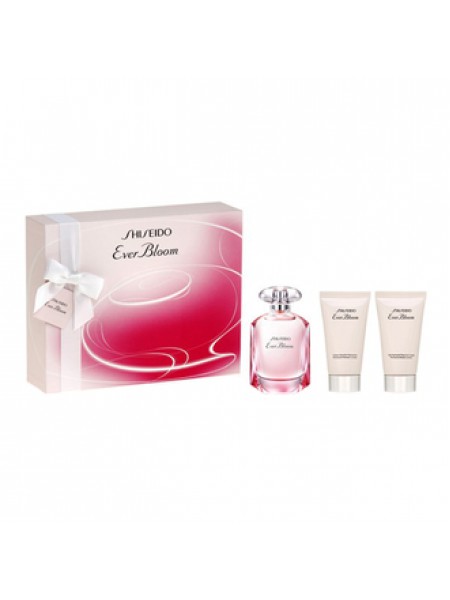 Shiseido Ever Bloom Подарочный набор (парфюмированная вода 50 мл + лосьон для тела 50 мл + гель для душа 50 мл)