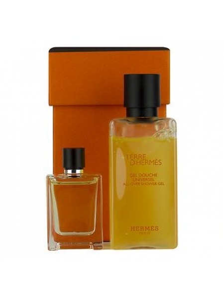Terre d'Hermes Parfum Подарочный набор (миниатюра 5 мл + гель для душа 40 мл)