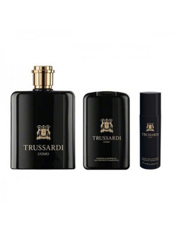 Trussardi Uomo Trussardi 2011 Подарочный набор (туалетная вода 100 мл + гель для душа 200 мл + дезодорант-спрей 100 мл)