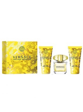 Versace Yellow Diamond Подарочный набор (туалетная вода 5 мл + гель для душа 25 мл + лосьон для тела 25 мл)