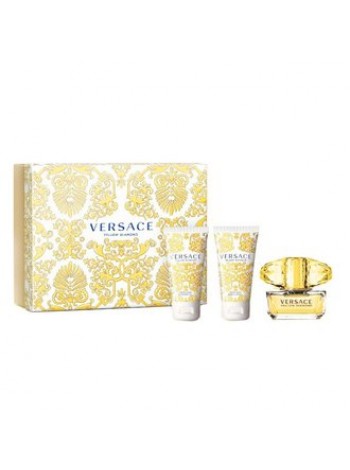 Versace Yellow Diamond Подарочный набор (туалетная вода 50 мл + гель для душа 50 мл + лосьон для тела 50 мл)